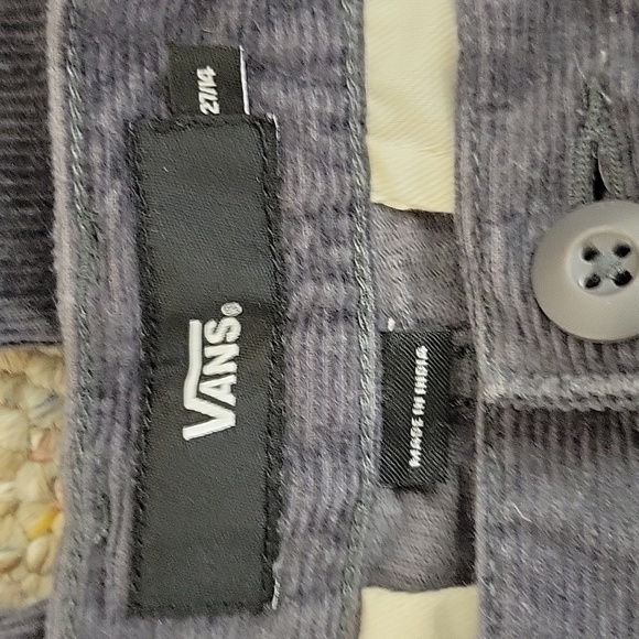 Van's Gray Corduroy Pants women's Sz 27/4. 100% Cotton - Picture 4 of 6